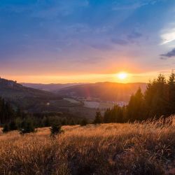 sonnenuntergang im herbst am rothaarsteig  kopie 