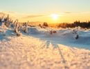 sonnenaufgang beim winterurlaub zwischen olpe und winterberg