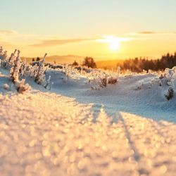 Sonnenaufgang im Sauerland-Winteruelaub zwischen Olpe und Winterberg