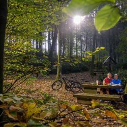 rast in der natur beim radfahren in der urlaubsregion lennestadt kirchhundem  kopie 