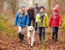 Familienwanderung mit der Familie und dem Hund im Sauerland.