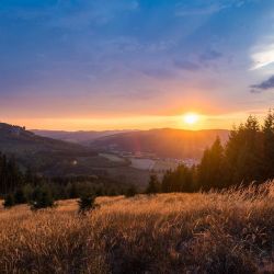 sonnenuntergang im herbst am rothaarsteig  kopie 